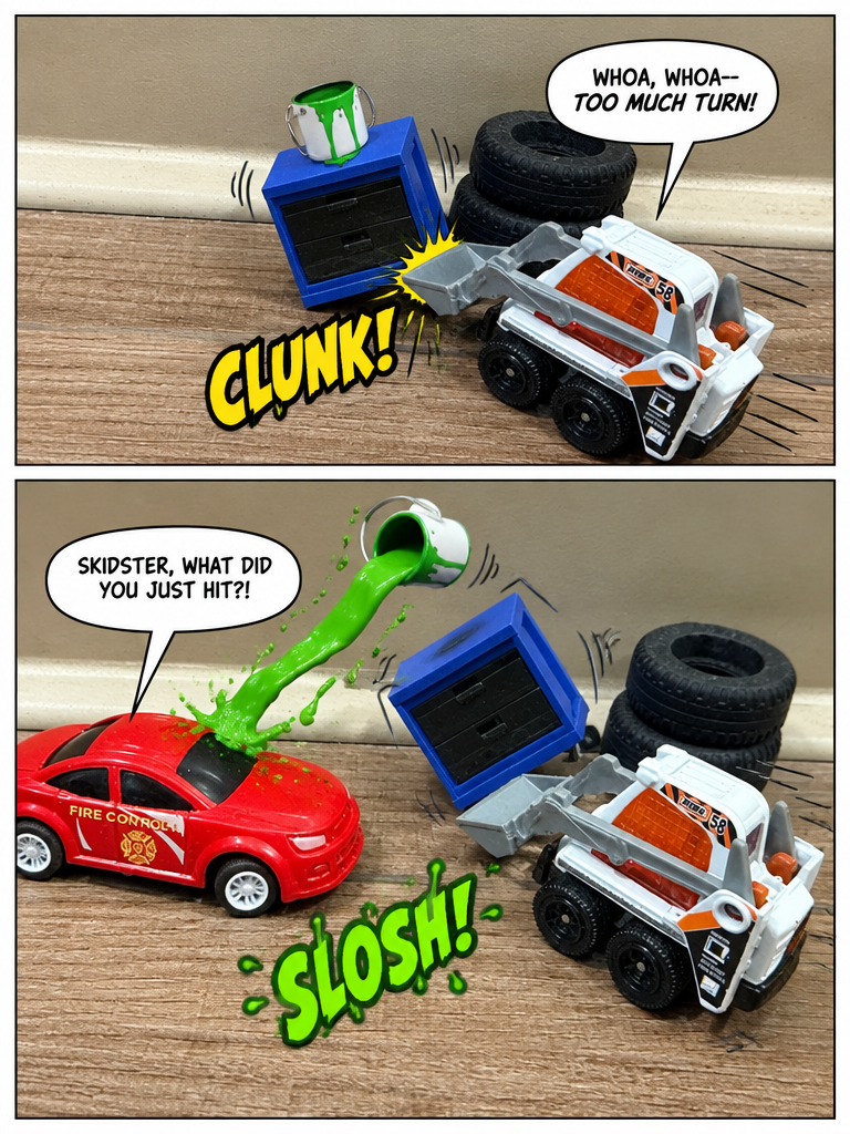Emergency Pit Stop Mishap: The Comic (page 2 of 4)