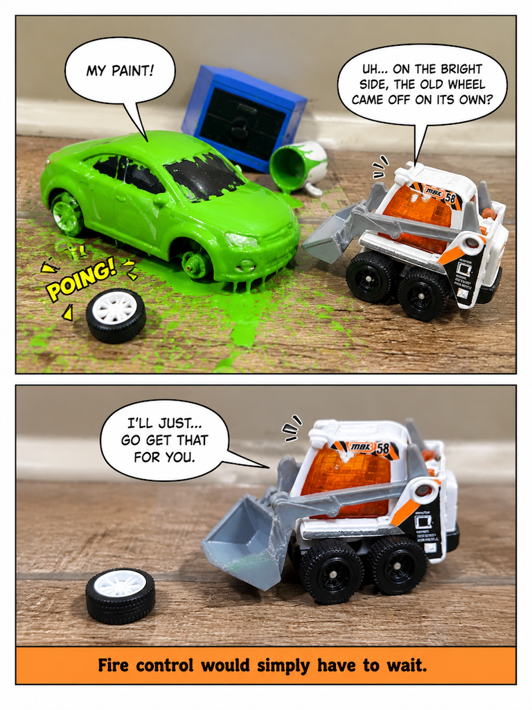 Emergency Pit Stop Mishap: The Comic (page 4 of 4)
