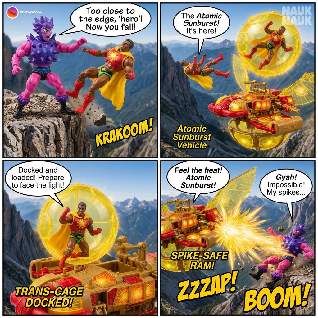 Cliffside Rescue for Sun-Emblazoned Warrior