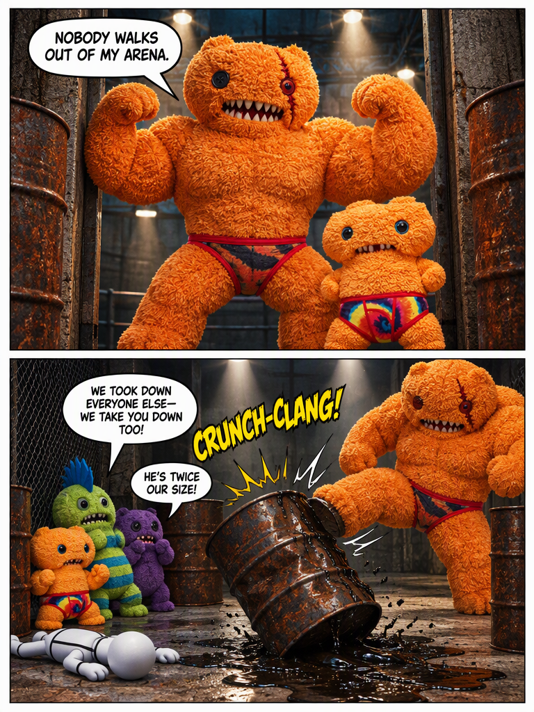 Arena Escape Under Falling Fire (page 2 of 4)