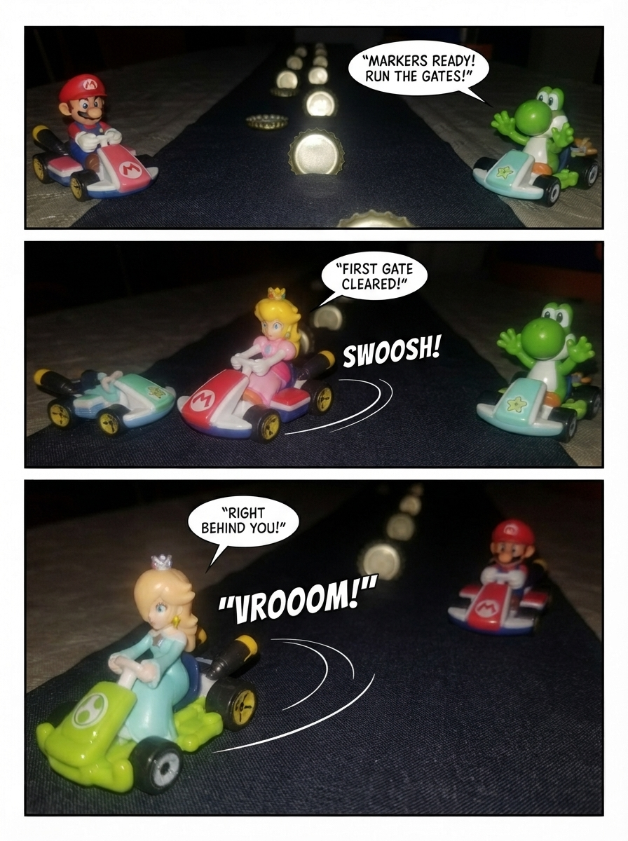 Night Slalom Under Headlight Beams (page 2 of 4)