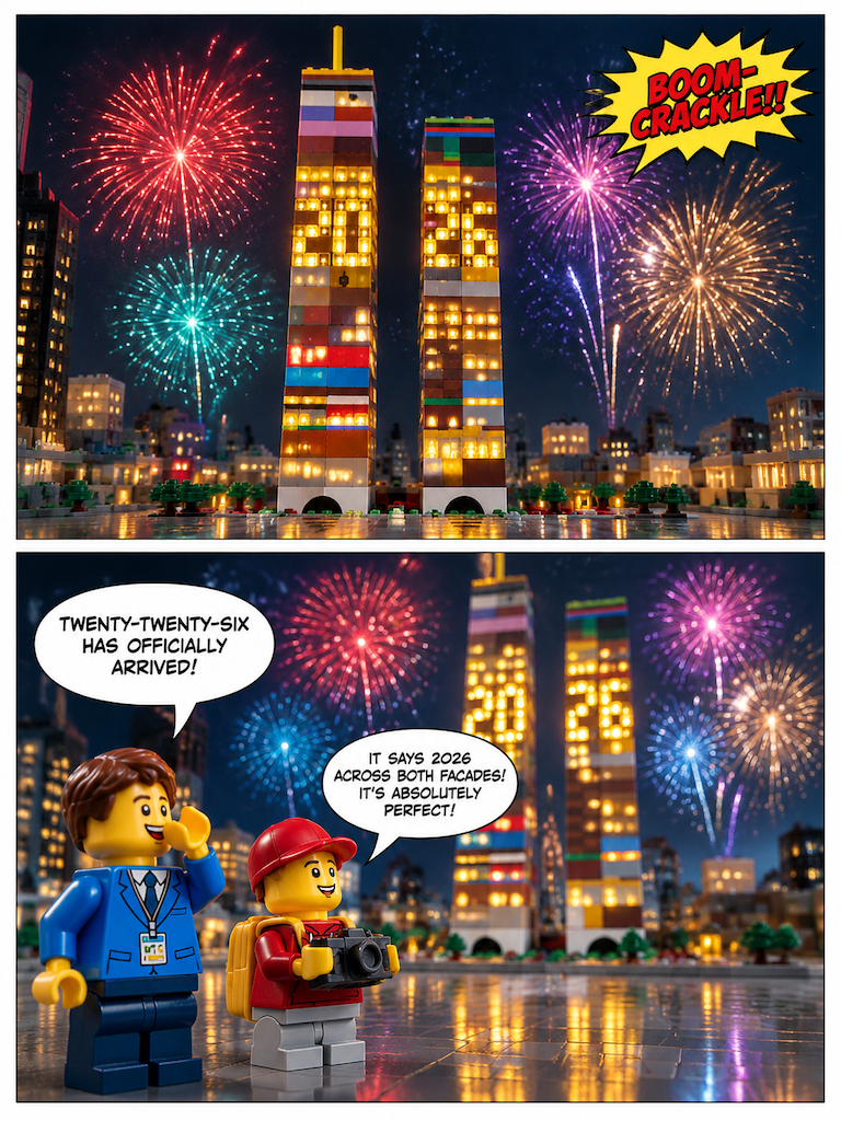 New Year 2026 Over the Twin Towers (page 3 of 4)
