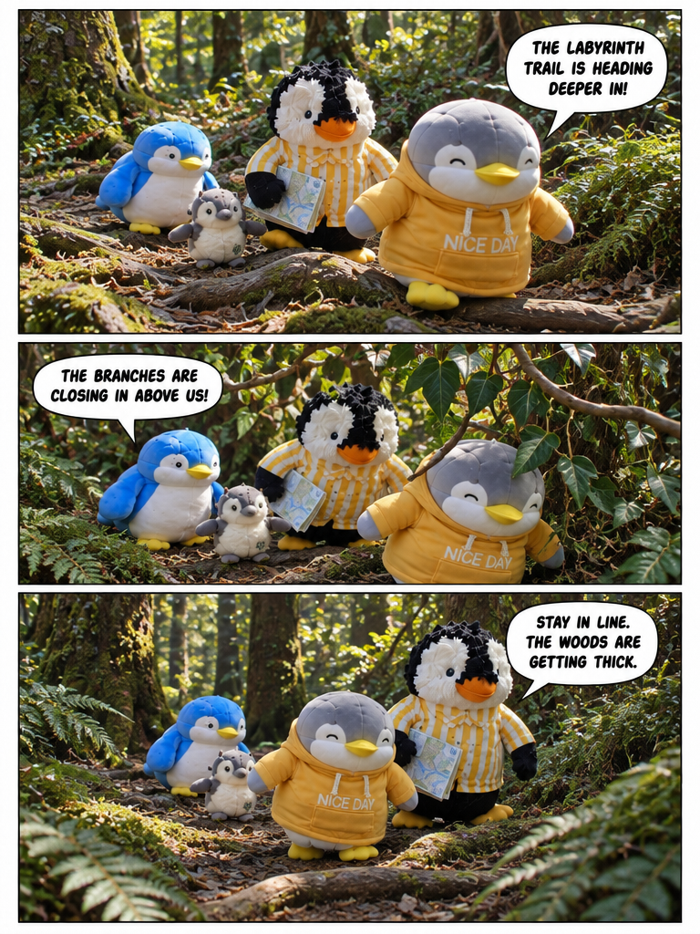 Three Penguin Siblings: Through the Tangled Hedge (page 1 of 4)