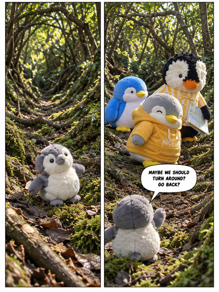 Three Penguin Siblings: Through the Tangled Hedge (page 2 of 4)