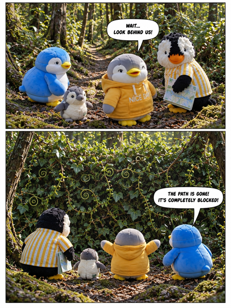 Three Penguin Siblings: Through the Tangled Hedge (page 3 of 4)