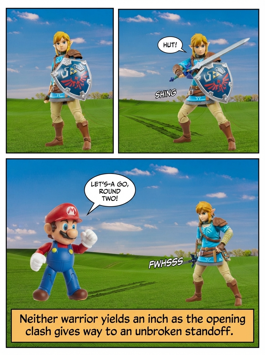 Mario (Super Mario) vs Link (Legend of Zelda) (page 4 of 4)