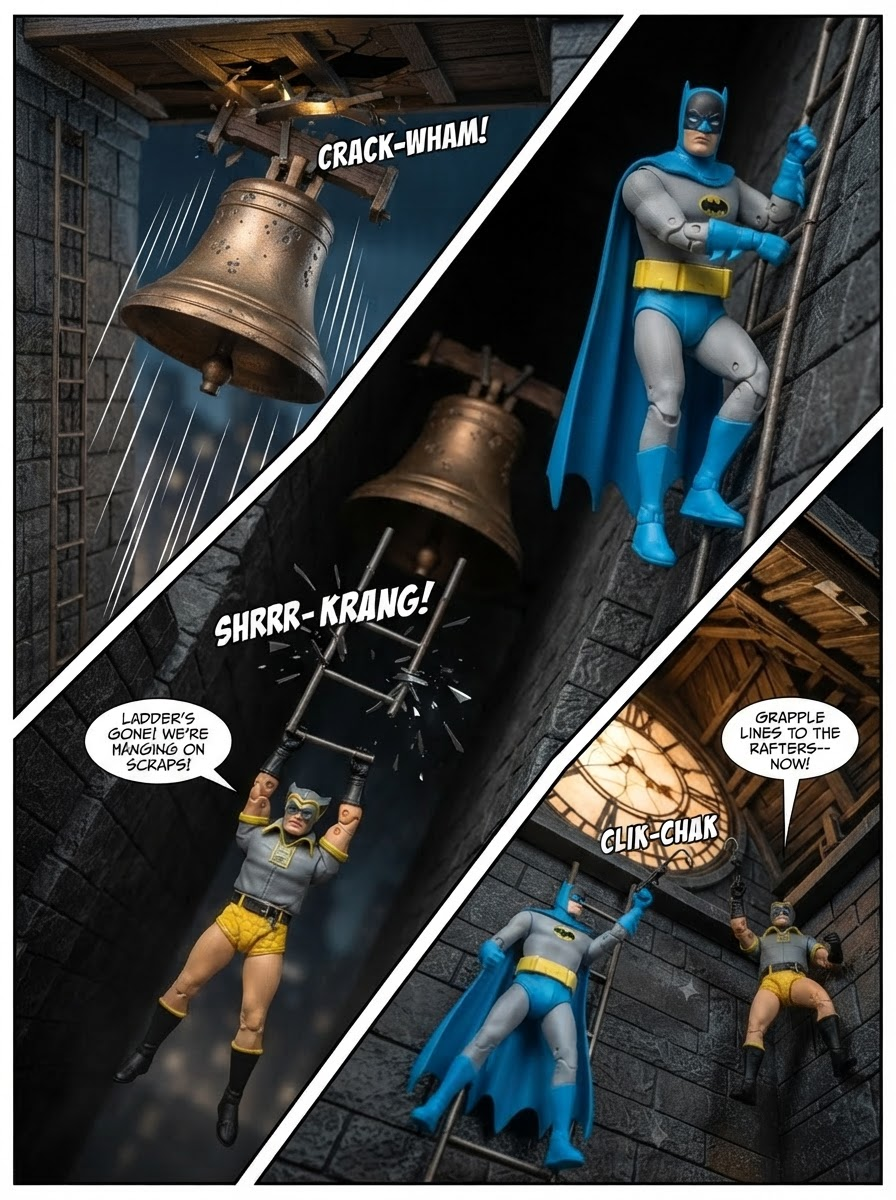 Batman 🦇Vs Nite Owl 🦉- Belfry Breaker - 💬Comic Story ; part 9 (page 3 of 4)