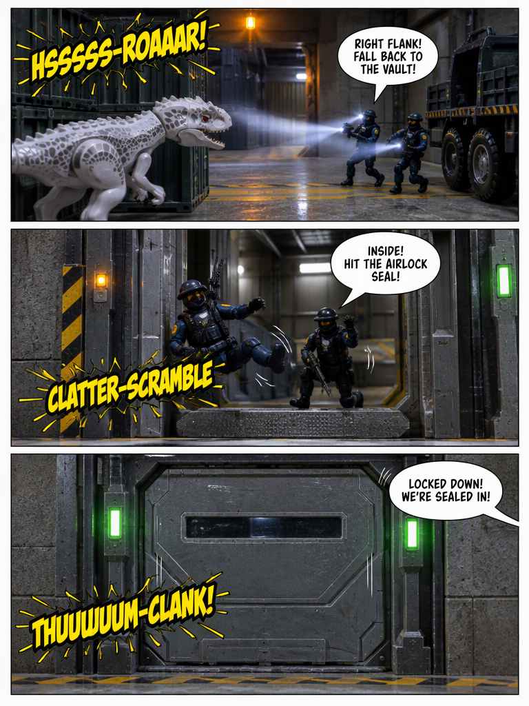 adventures of an indominus Rex: the king's escape🦖🦖🦖👑👑👑 (page 3 of 4)