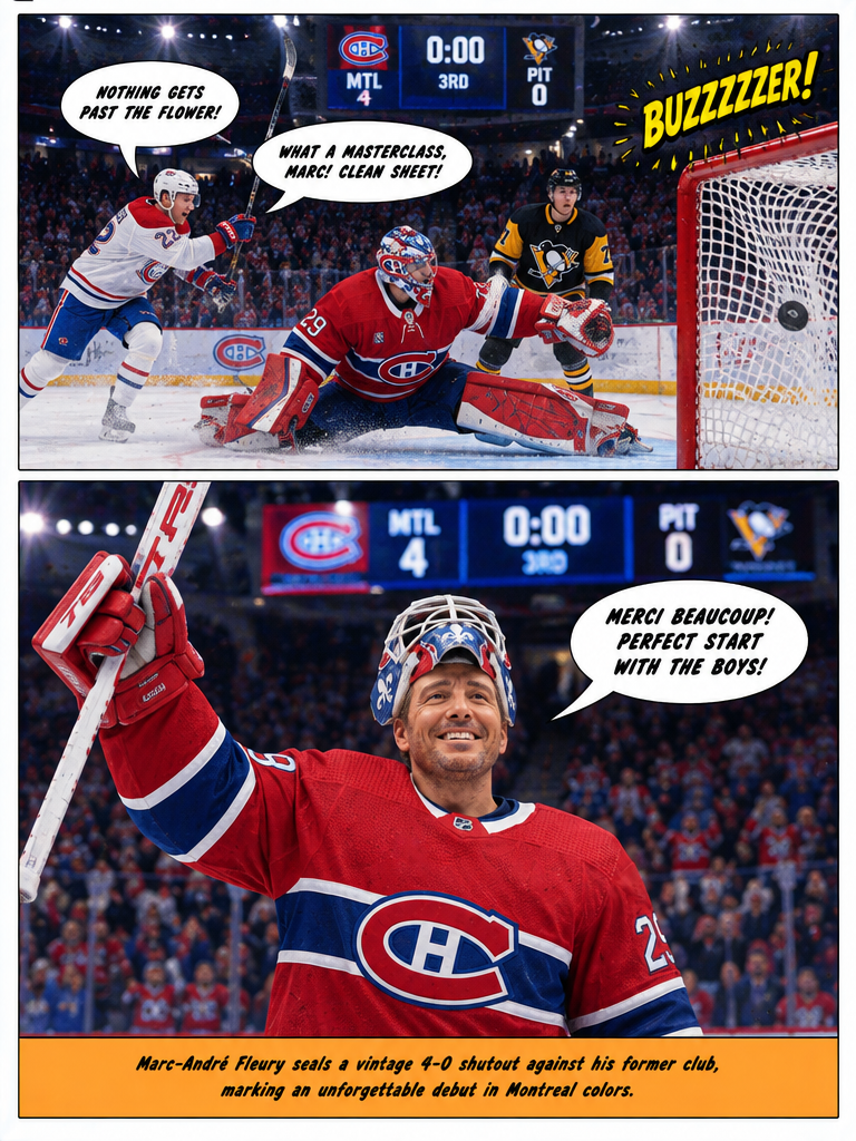 Fleury's Montreal Debut Shutout (page 4 of 4)