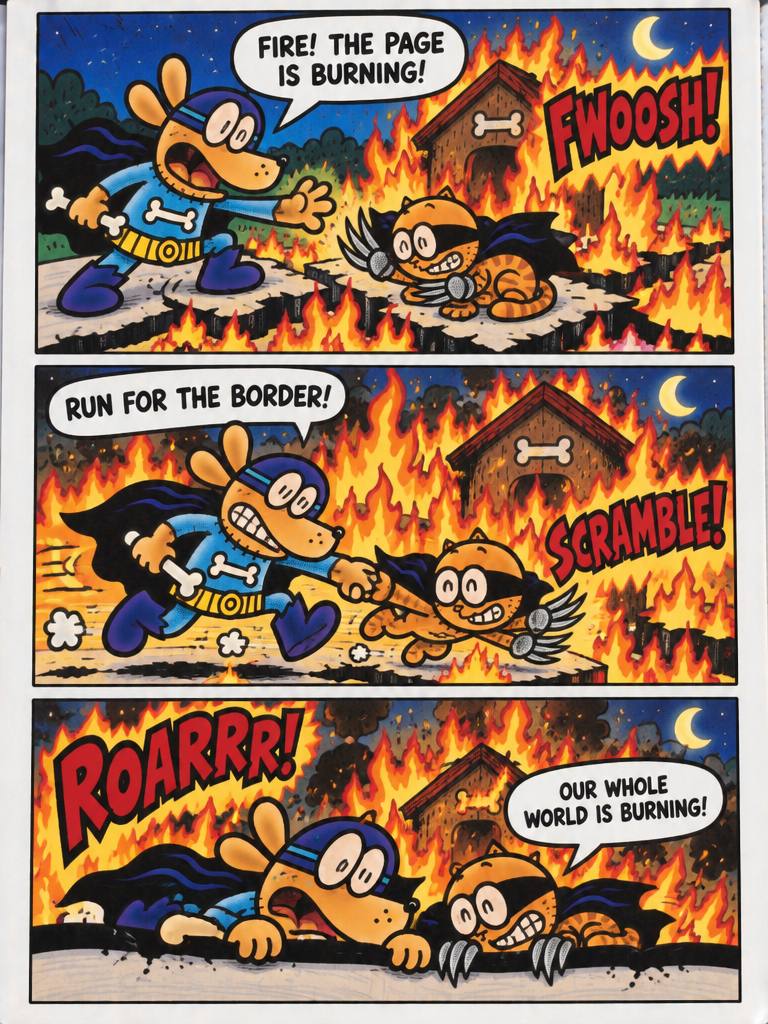 Escape from the Blazing Page (page 2 of 4)