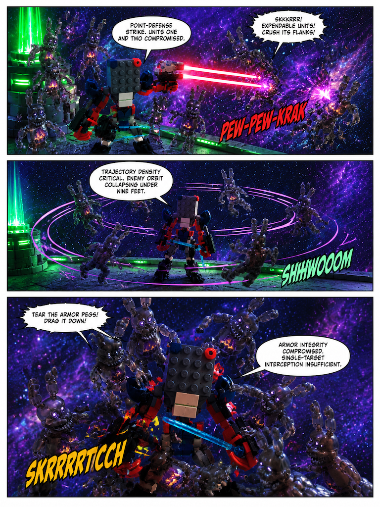 Cosmic Pursuit and the Shadow Swarm (page 2 of 4)