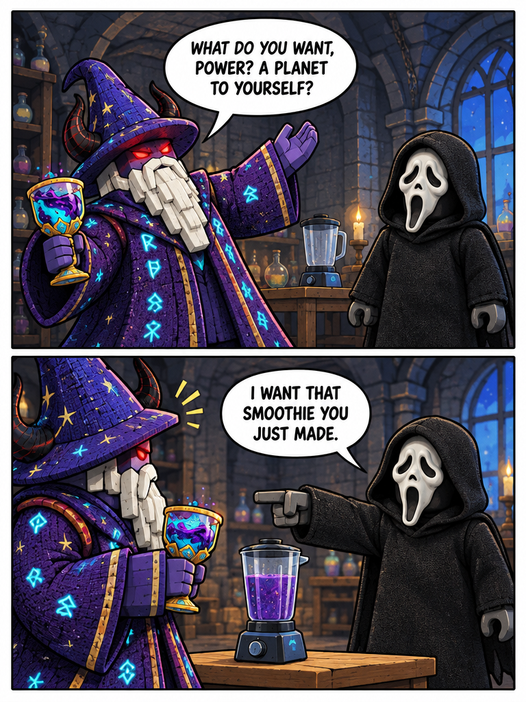 ghostface drinks a celestial drink made of human beings (page 2 of 4)