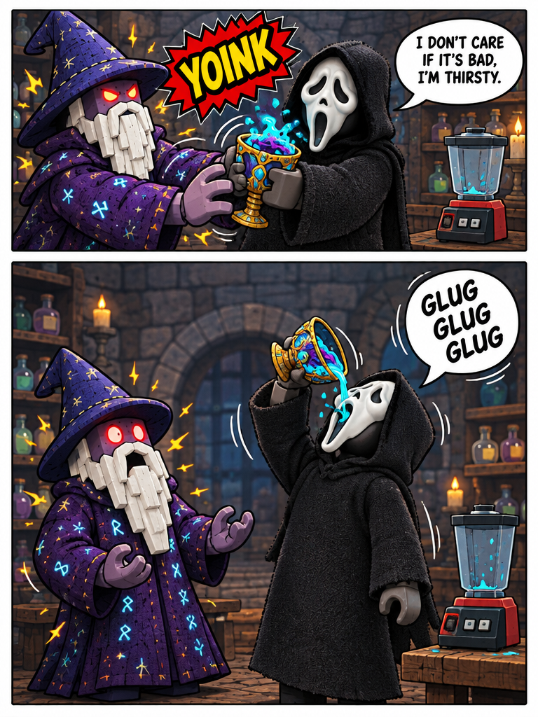 ghostface drinks a celestial drink made of human beings (page 4 of 4)