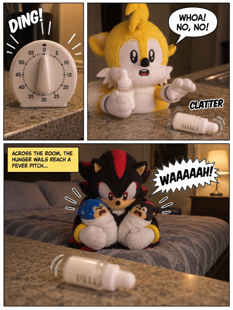 Midnight Feed on the Grey Quilt (page 3 of 4)