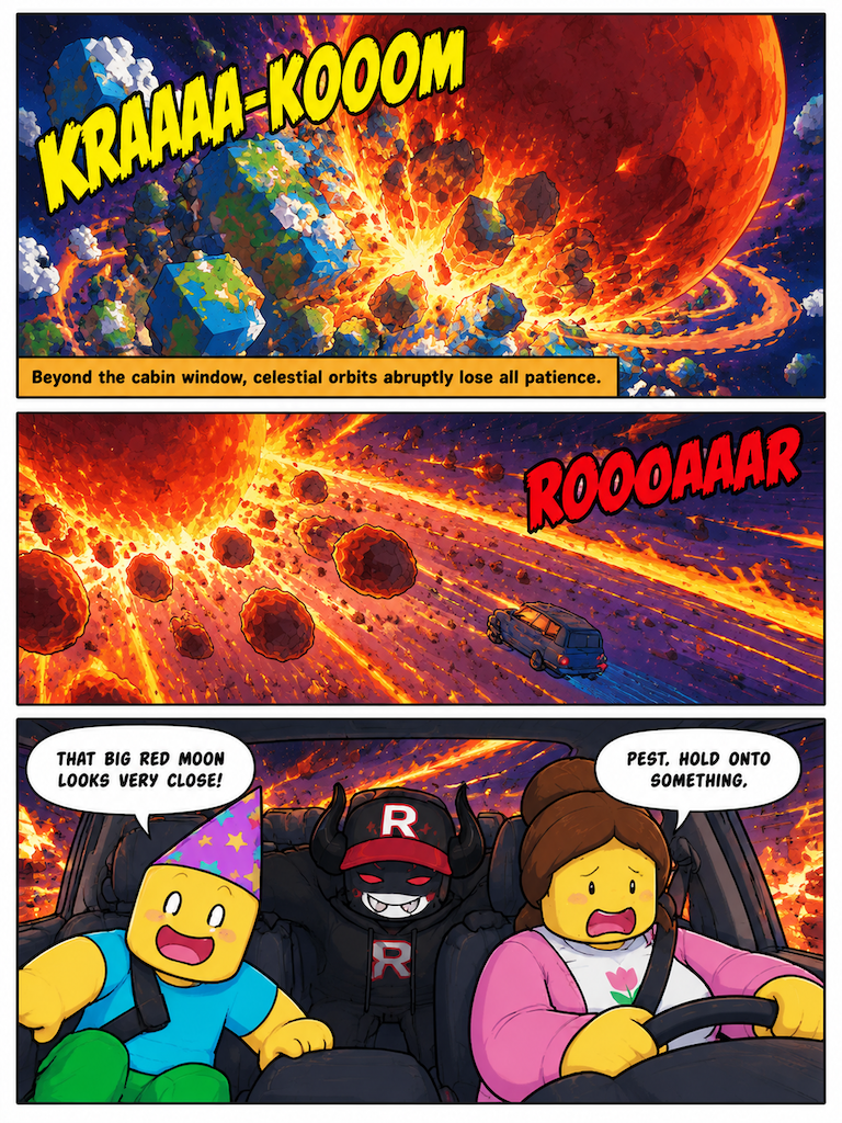 Cosmic Collision Breakdown (page 2 of 4)