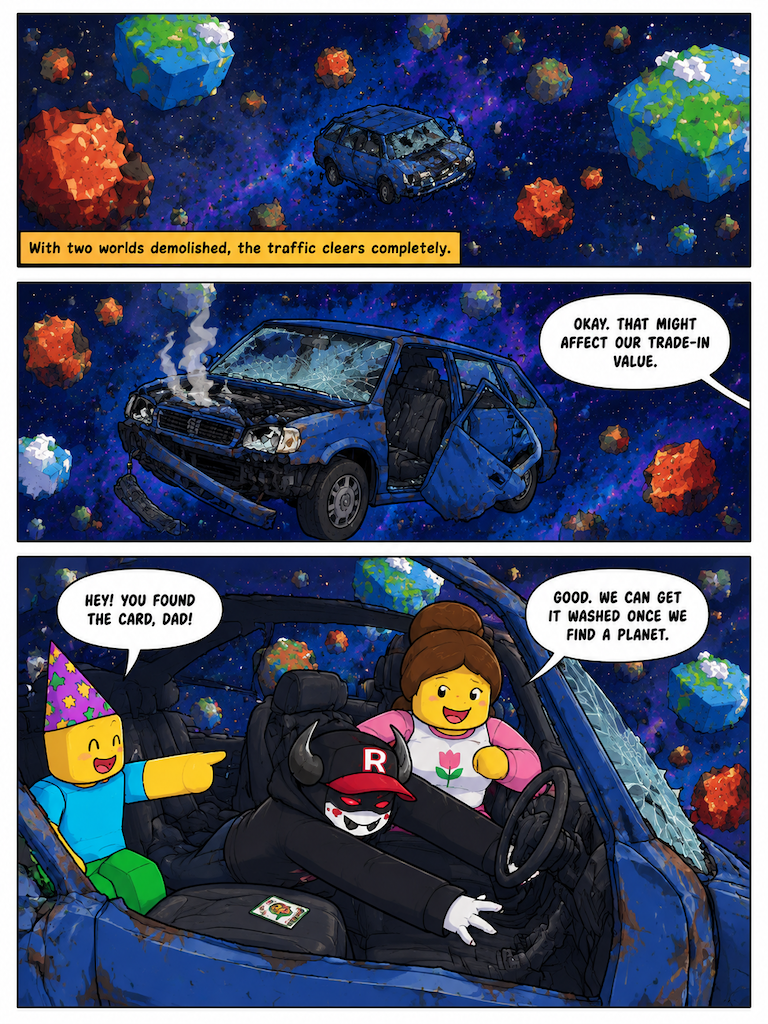 Cosmic Collision Breakdown (page 4 of 4)
