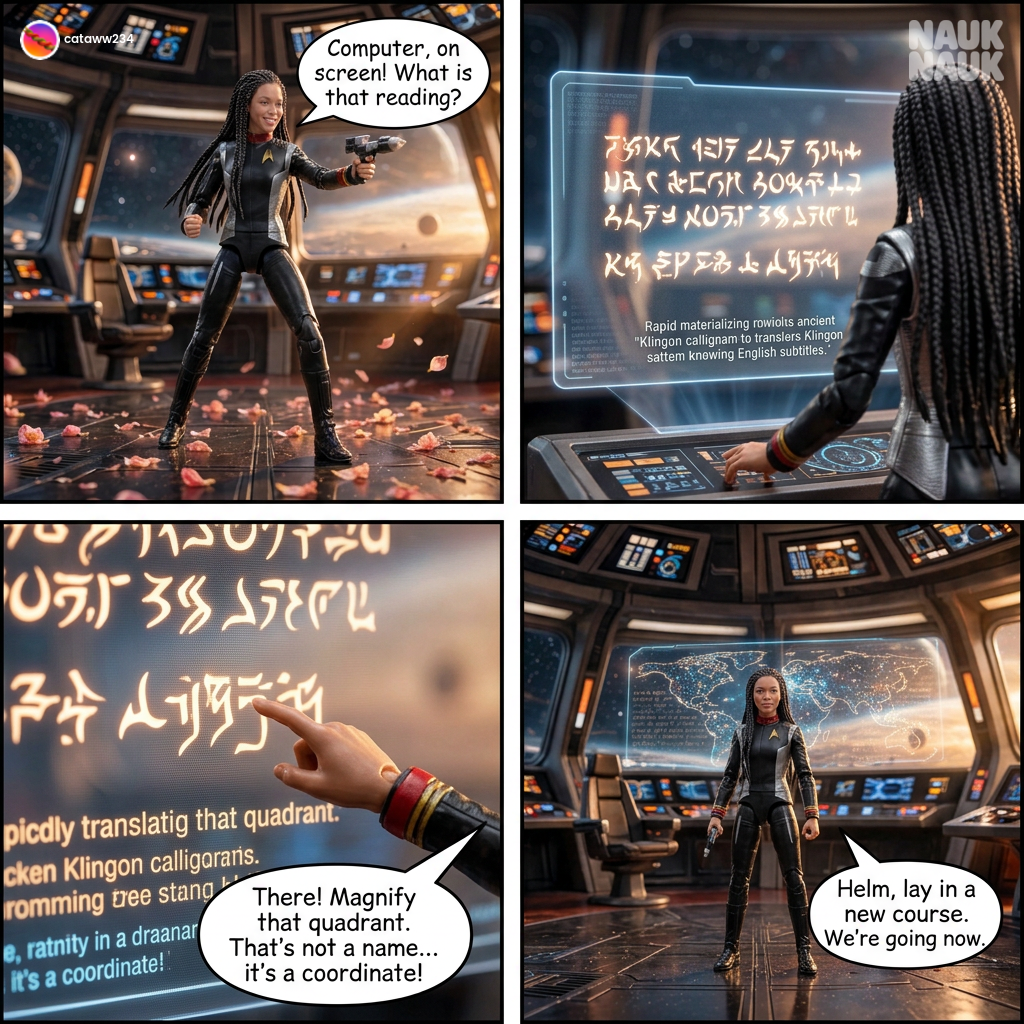 Klingon Manuscript On Bridge β¨π¬