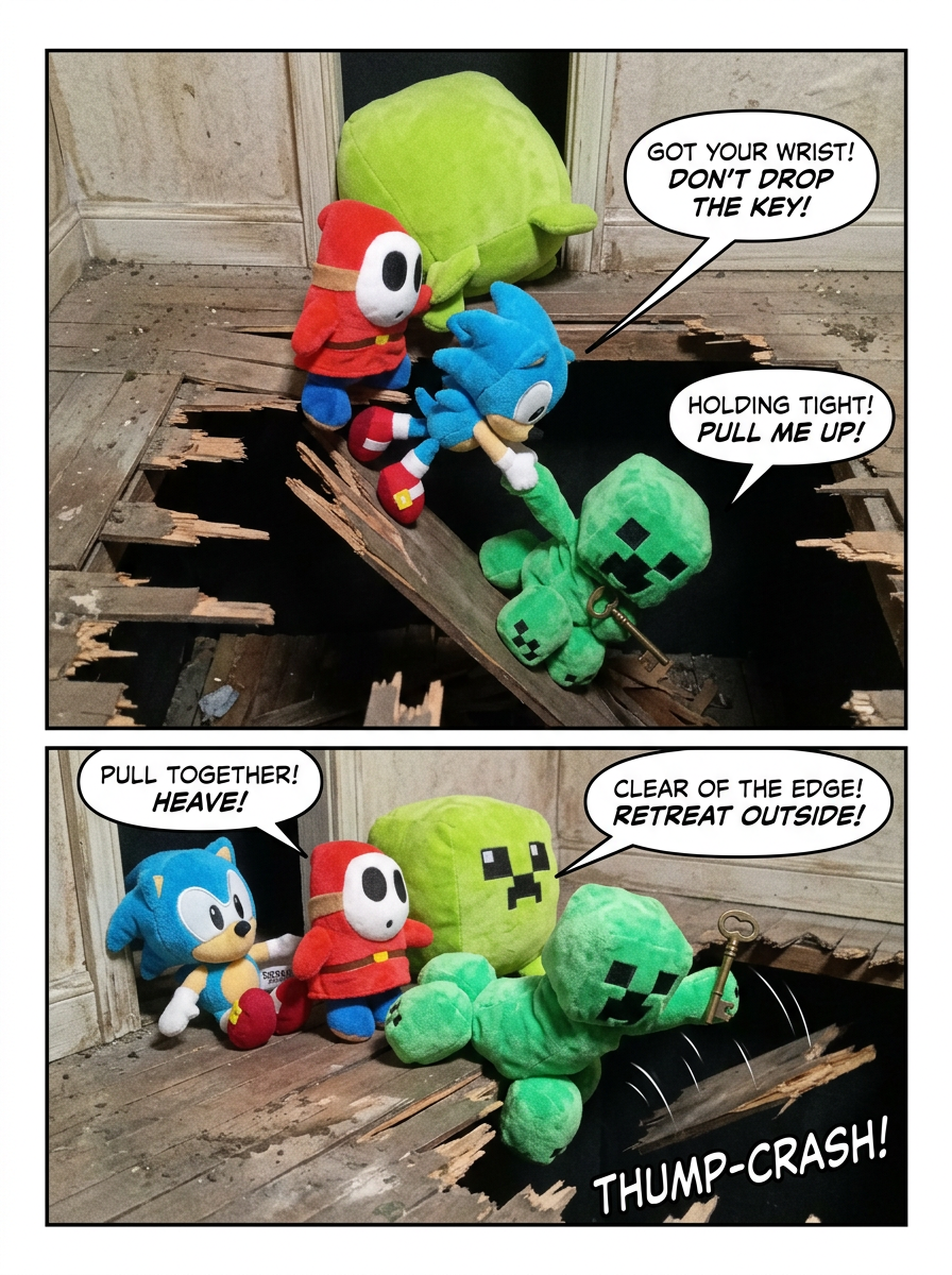 The Gang's Adventure: In the Abandoned House (page 3 of 4)