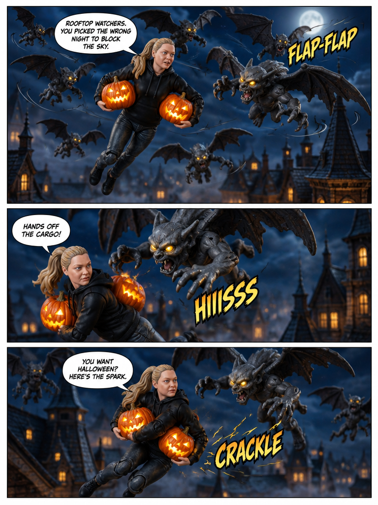 Night Flight of the Flaming Jack-o'-Lanterns (page 2 of 4)
