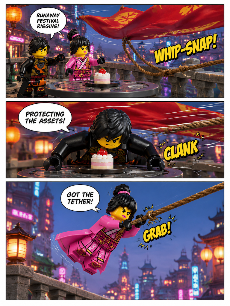 Rooftop Valentine in Ninjago City (page 2 of 4)
