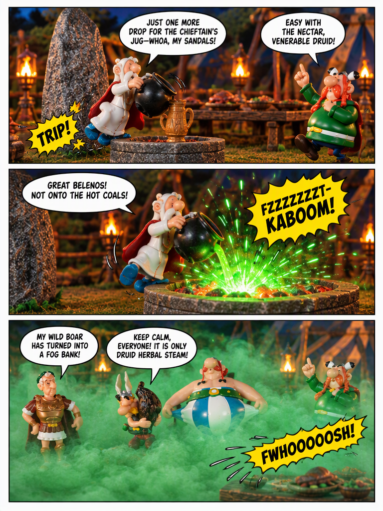 π‘ Asterix & Obelix πͺ¨ Smoke and Salutations π¬ Comic Story part 4 (page 1 of 4)