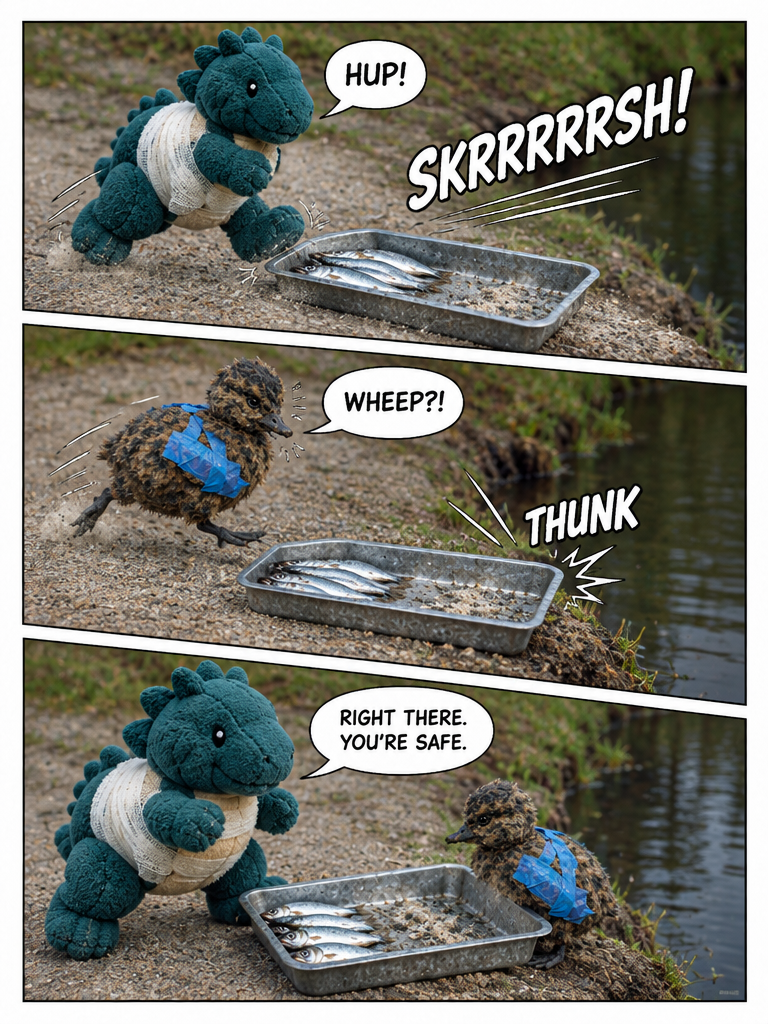 A Shared Catch by the Pond (page 3 of 4)