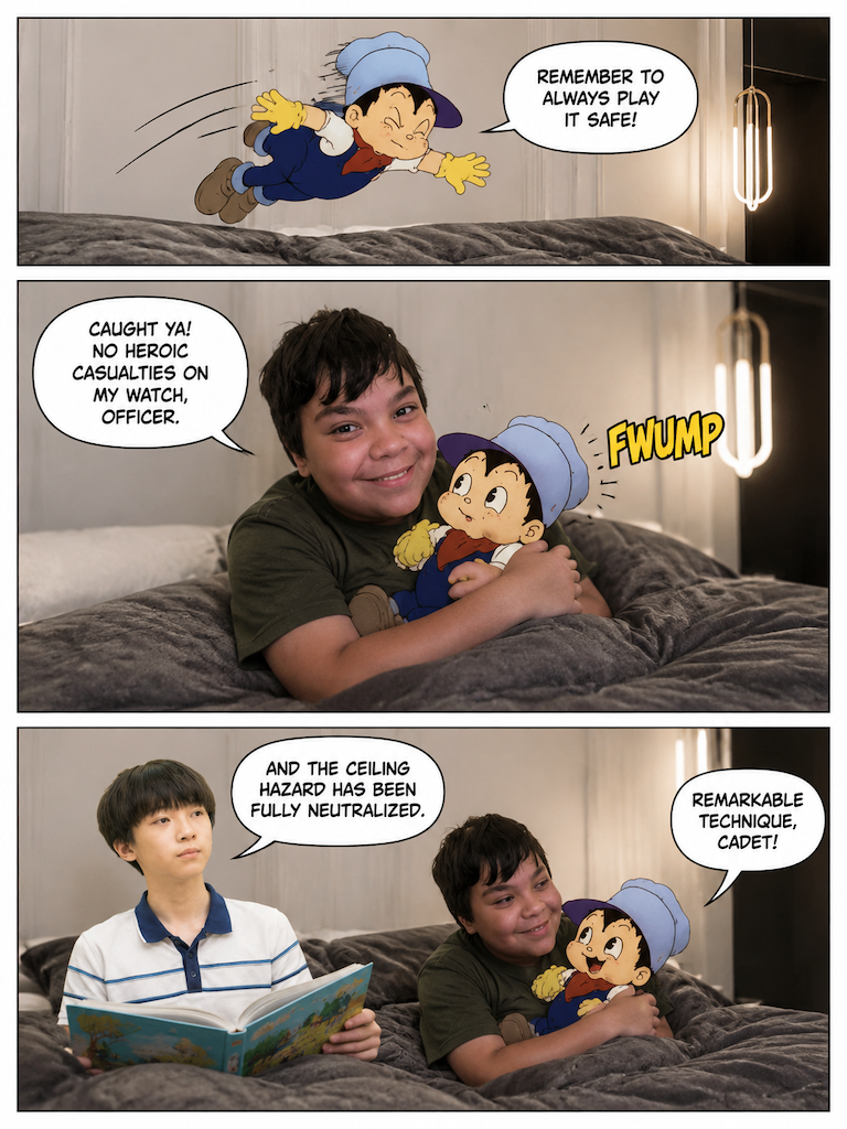 Safety First on the Bedspread (page 3 of 4)