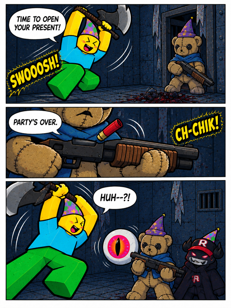 Liam the bear defeat the party hat noob (page 2 of 4)