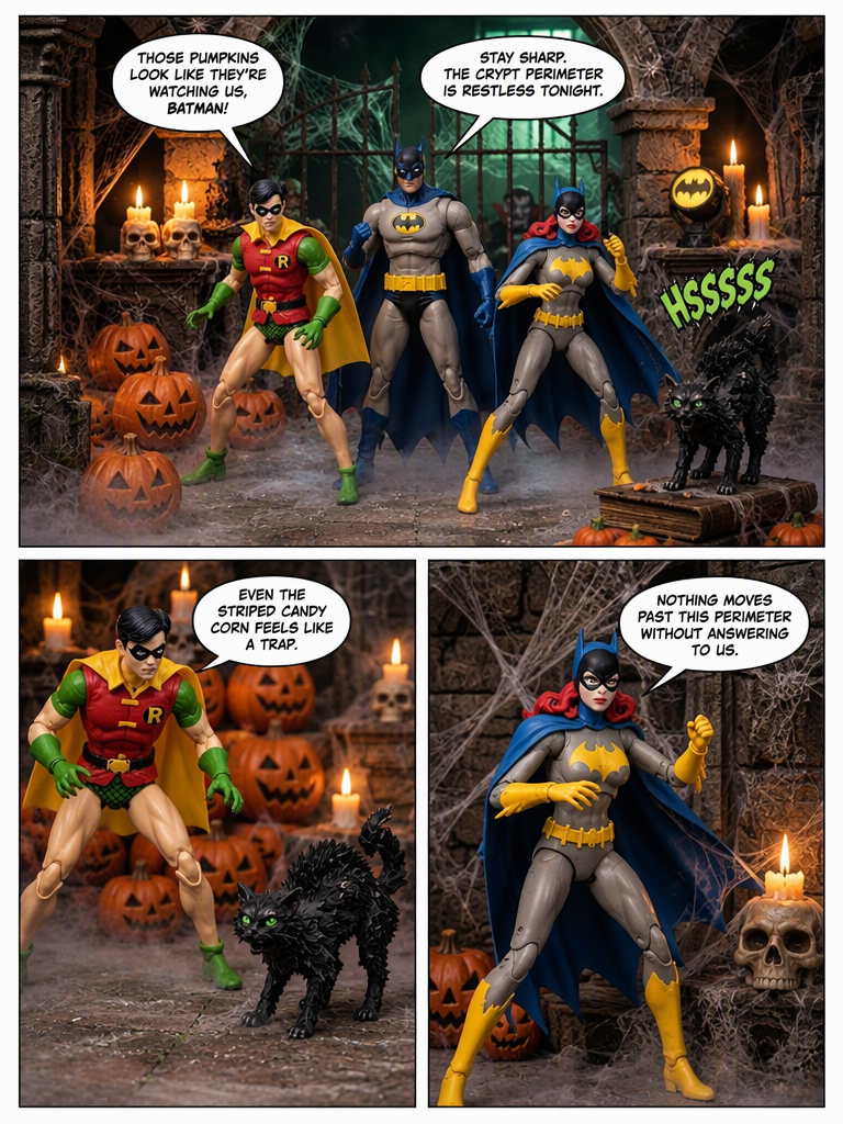 🦇 BatFamily The Dark Knight's Halloween Crypt 💬 Comic Story part 1 (page 1 of 8)