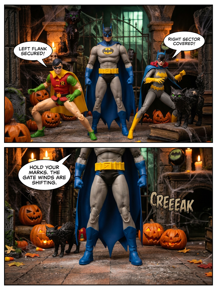 🦇 BatFamily The Dark Knight's Halloween Crypt 💬 Comic Story part 1 (page 2 of 8)