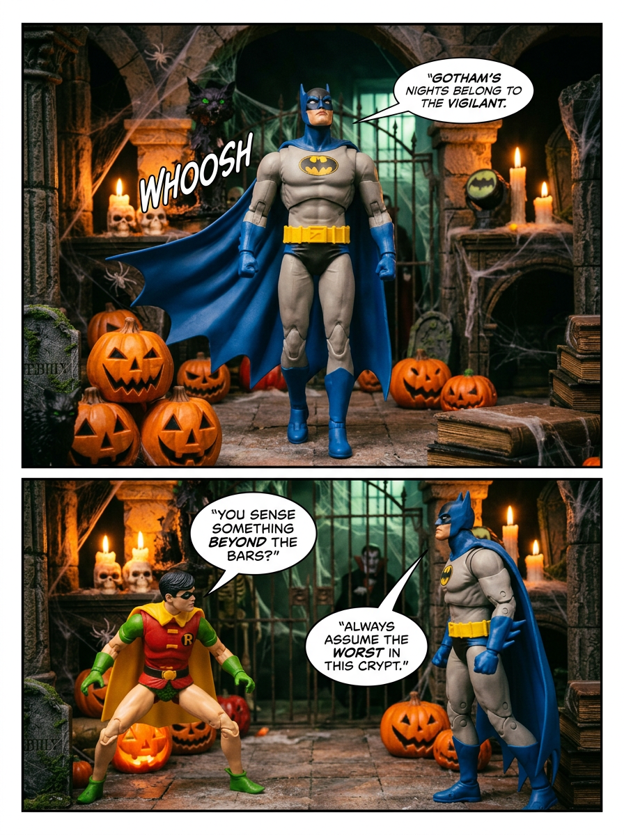 🦇 BatFamily The Dark Knight's Halloween Crypt 💬 Comic Story part 1 (page 3 of 8)