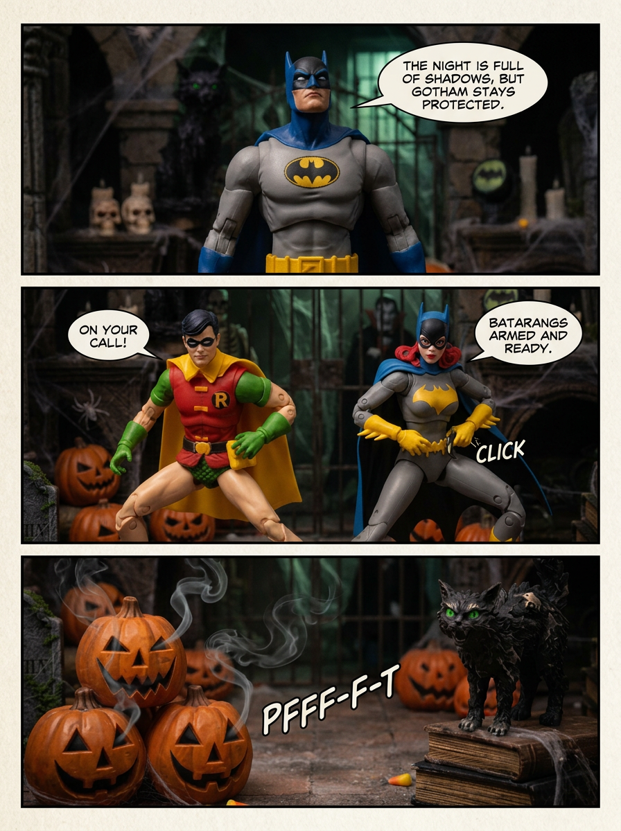 🦇 BatFamily The Dark Knight's Halloween Crypt 💬 Comic Story part 1 (page 4 of 8)
