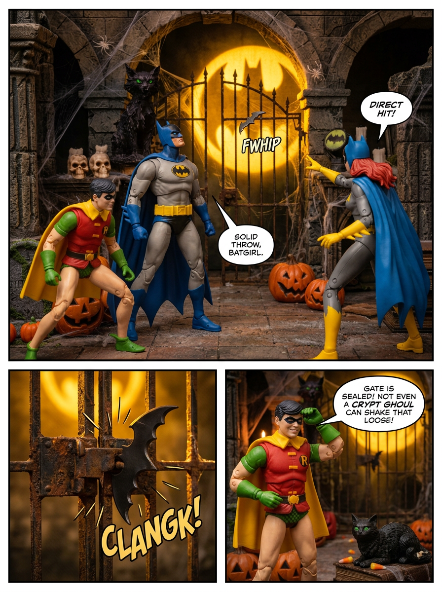 🦇 BatFamily The Dark Knight's Halloween Crypt 💬 Comic Story part 1 (page 7 of 8)