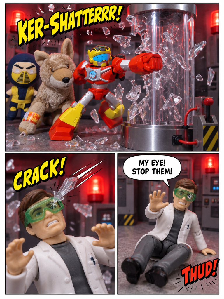 the defenders #issue 1: escape from the secret lab (page 3 of 4)