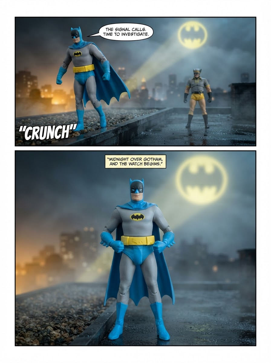 Batman vs Nite Owl -Ultimate Detective Showdown 💬Comic Story ;part1 (page 1 of 4)