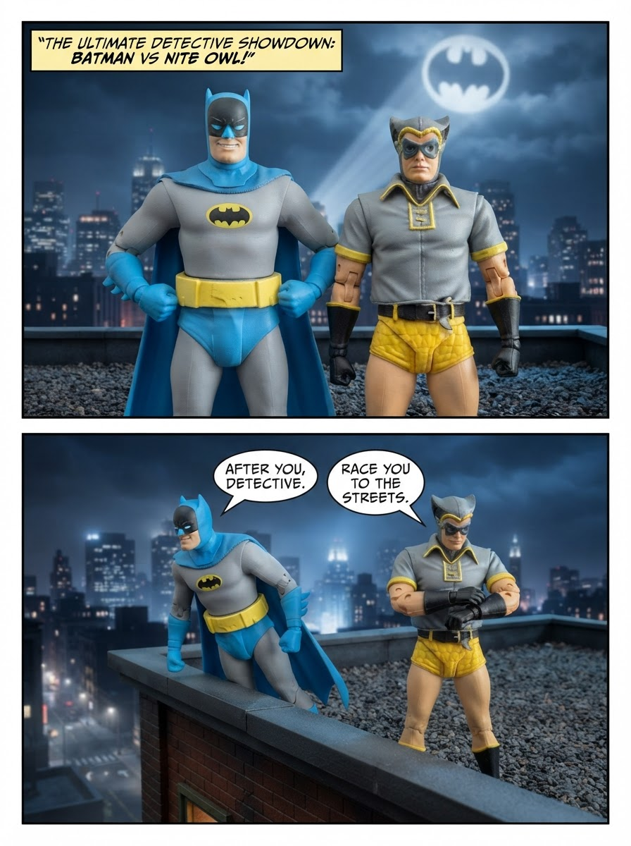 Batman vs Nite Owl -Ultimate Detective Showdown 💬Comic Story ;part1 (page 4 of 4)