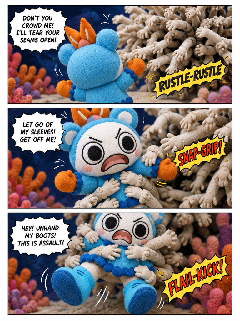 The Grumpy Shrimp and the Thousand Arms (page 2 of 4)