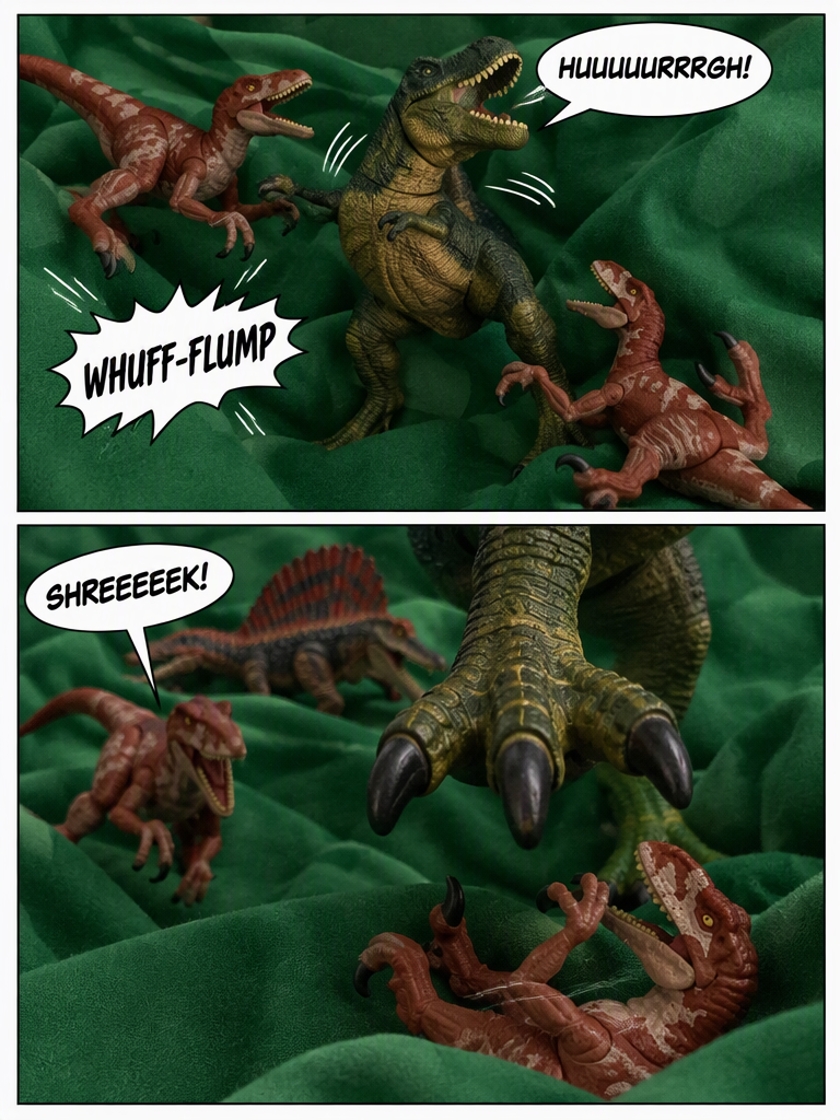 t-Rex vs a raptor pack (page 2 of 4)