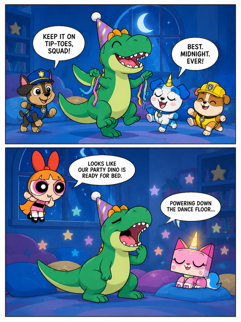 The Midnight Allosaurus Pajama Party (page 3 of 4)