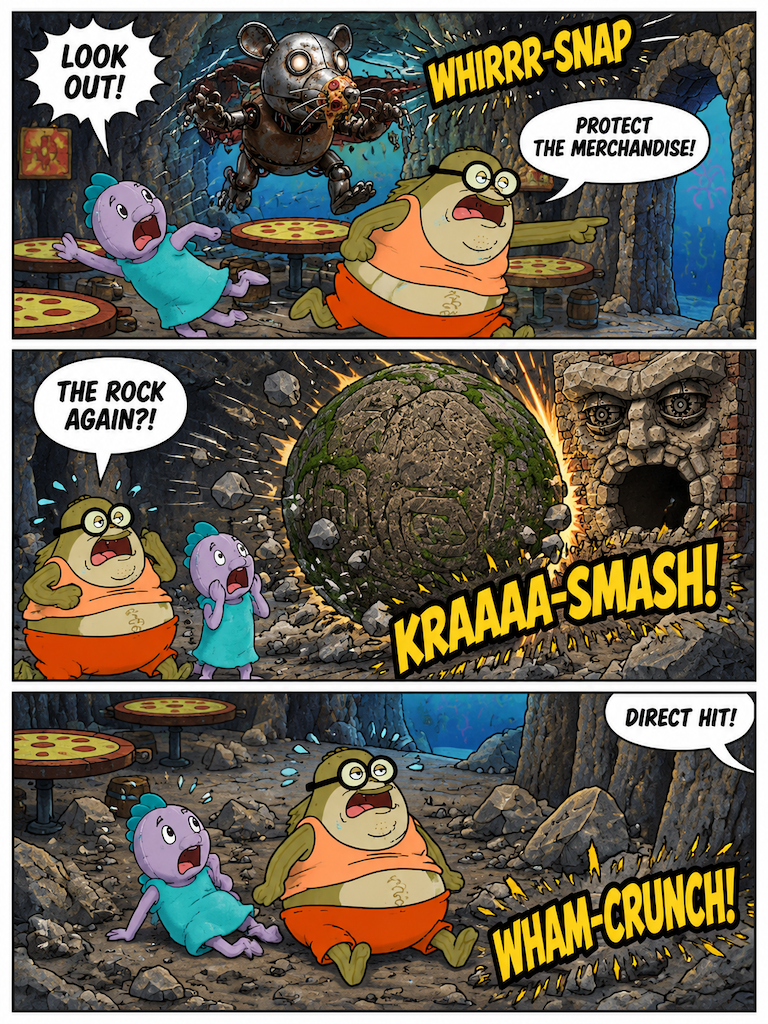 Escape from the Pizza Rat Cavern (page 3 of 4)