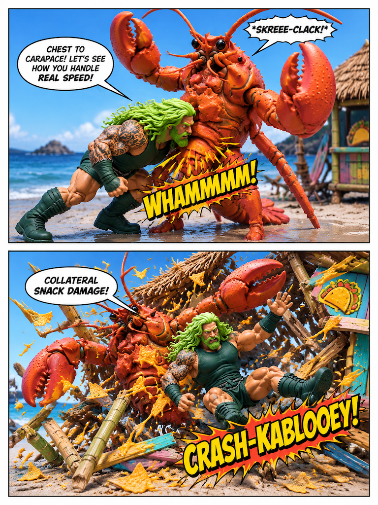 NightAce vs. the Monster Lobster — The Beach Battle! (page 3 of 8)