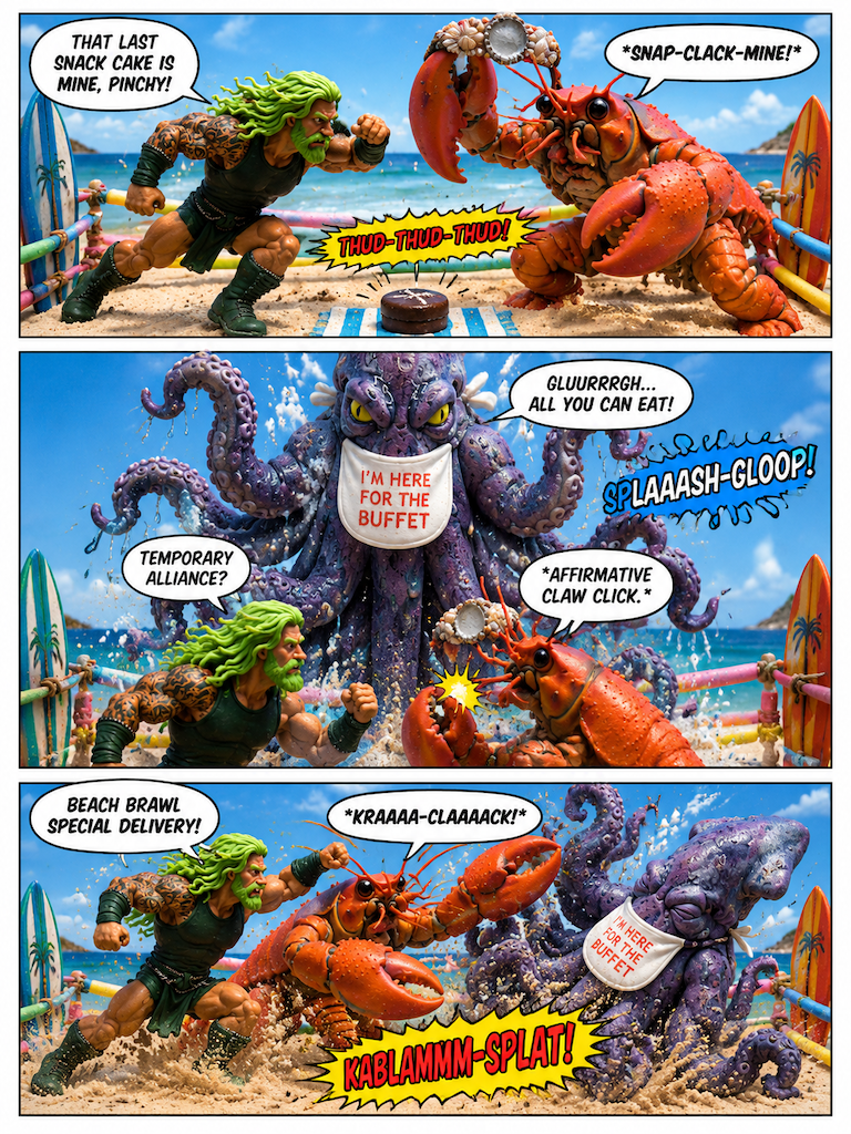 NightAce vs. the Monster Lobster — The Beach Battle! (page 7 of 8)