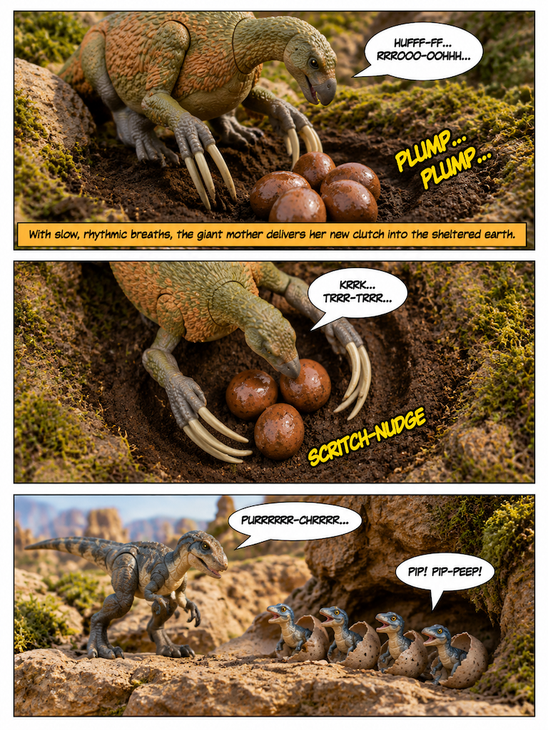 Nesting of the Scythe Lizard (page 3 of 4)