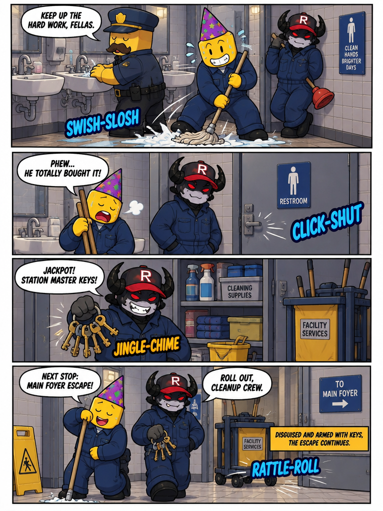 Janitor Disguise Escape (page 4 of 4)