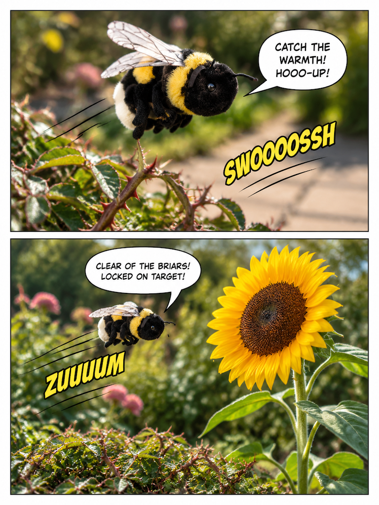 The Little Plush Bee Takes Flight (page 3 of 4)