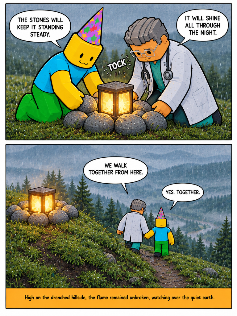A Light in the Hillside Rain (page 4 of 4)
