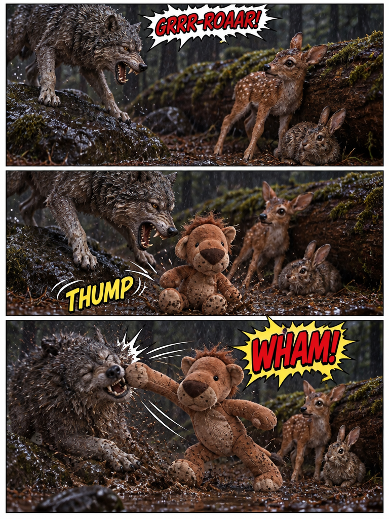 A Plush Lion in the Rain (page 2 of 4)