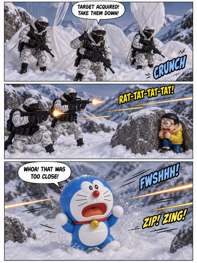doraemon zombie apocalypse S1 episode 10 ninja from snow (page 2 of 4)