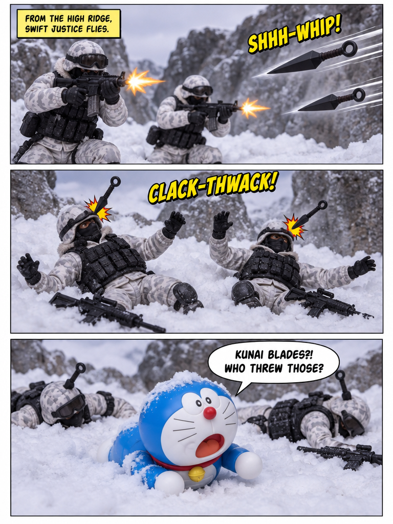 doraemon zombie apocalypse S1 episode 10 ninja from snow (page 3 of 4)