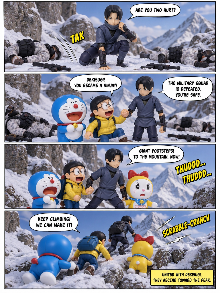 doraemon zombie apocalypse S1 episode 10 ninja from snow (page 4 of 4)